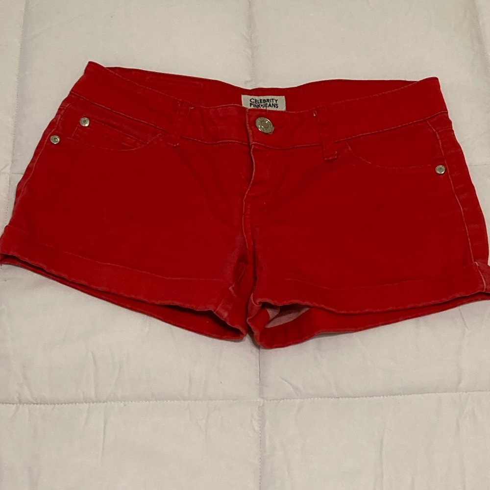 Women’s red shorts